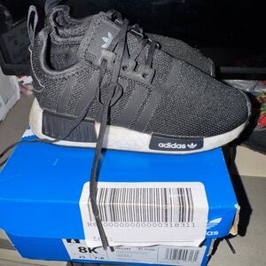 Adidas Kids Black and White Sneakers